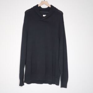 Goodthreads‎ Mens Shawl Sweater Size XXL Gray Cotton Preppy Classic Academia